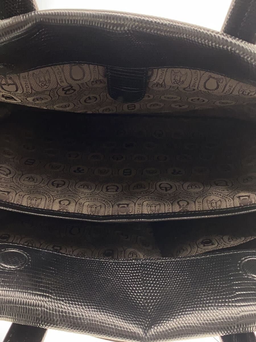 TOFF&LOADSTONE Tote Bag Leather BLK Solid 5