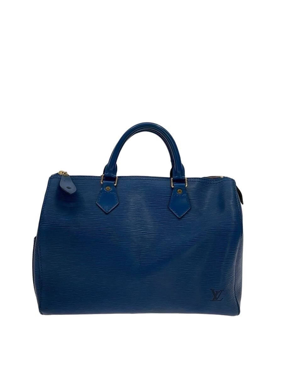 LOUIS VUITTON Speedy 30_Epi Leather BLU