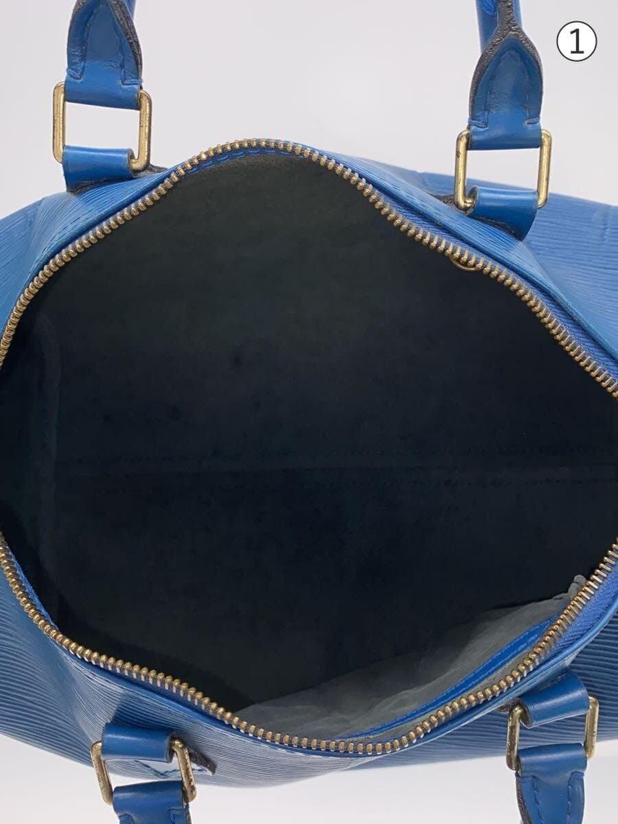 LOUIS VUITTON Speedy 30_Epi Leather BLU 6
