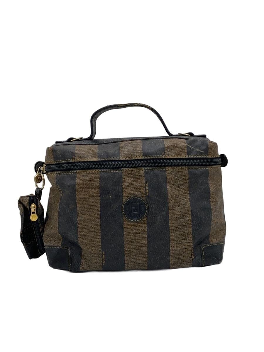 FENDI Shoulder Bag PVC BRW Stripe