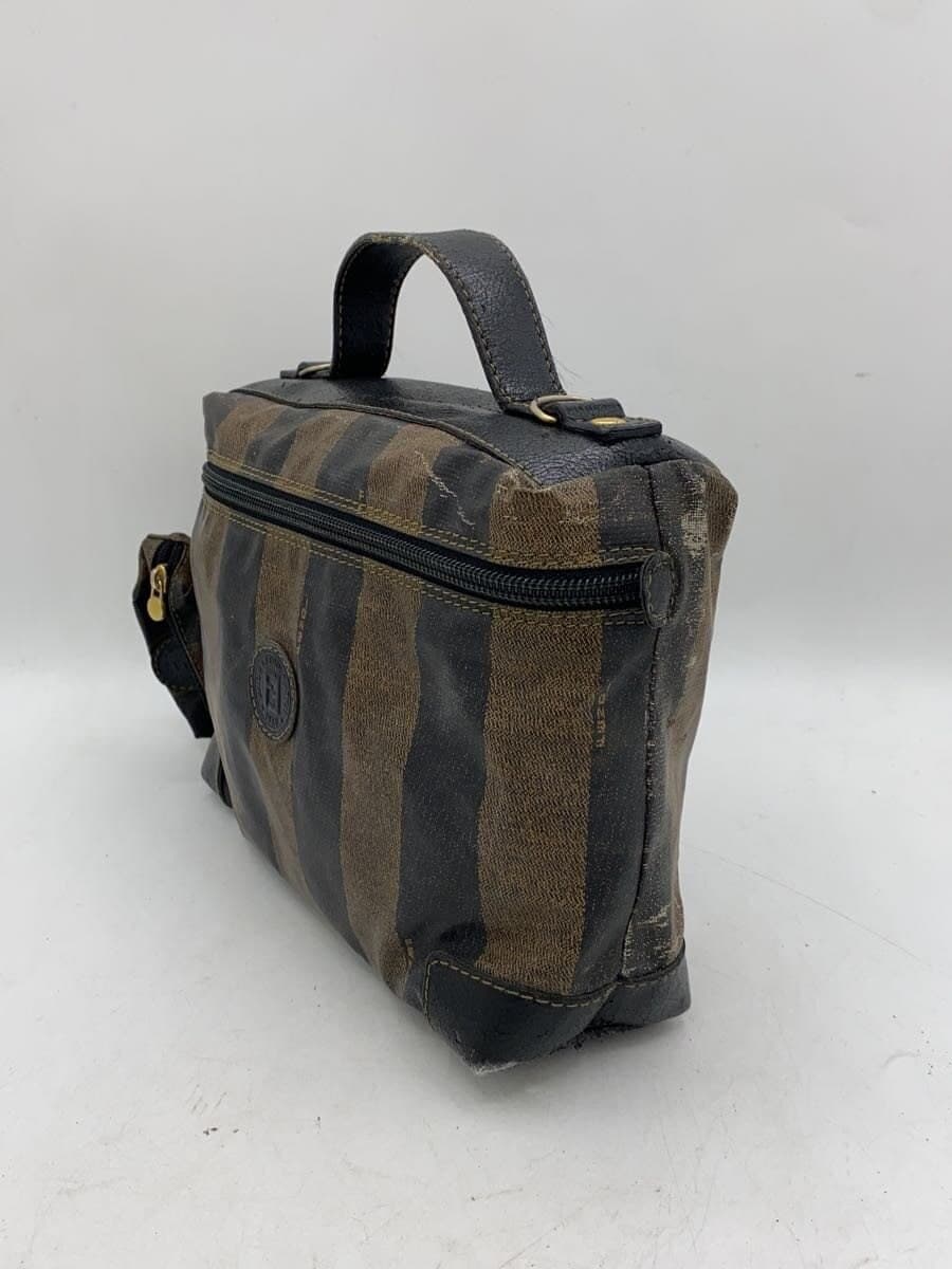 FENDI Shoulder Bag PVC BRW Stripe 2