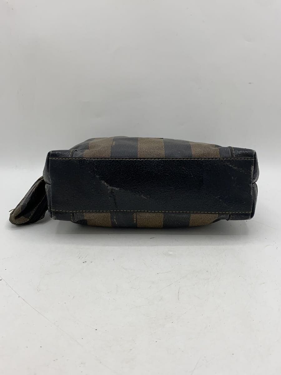 FENDI Shoulder Bag PVC BRW Stripe 4