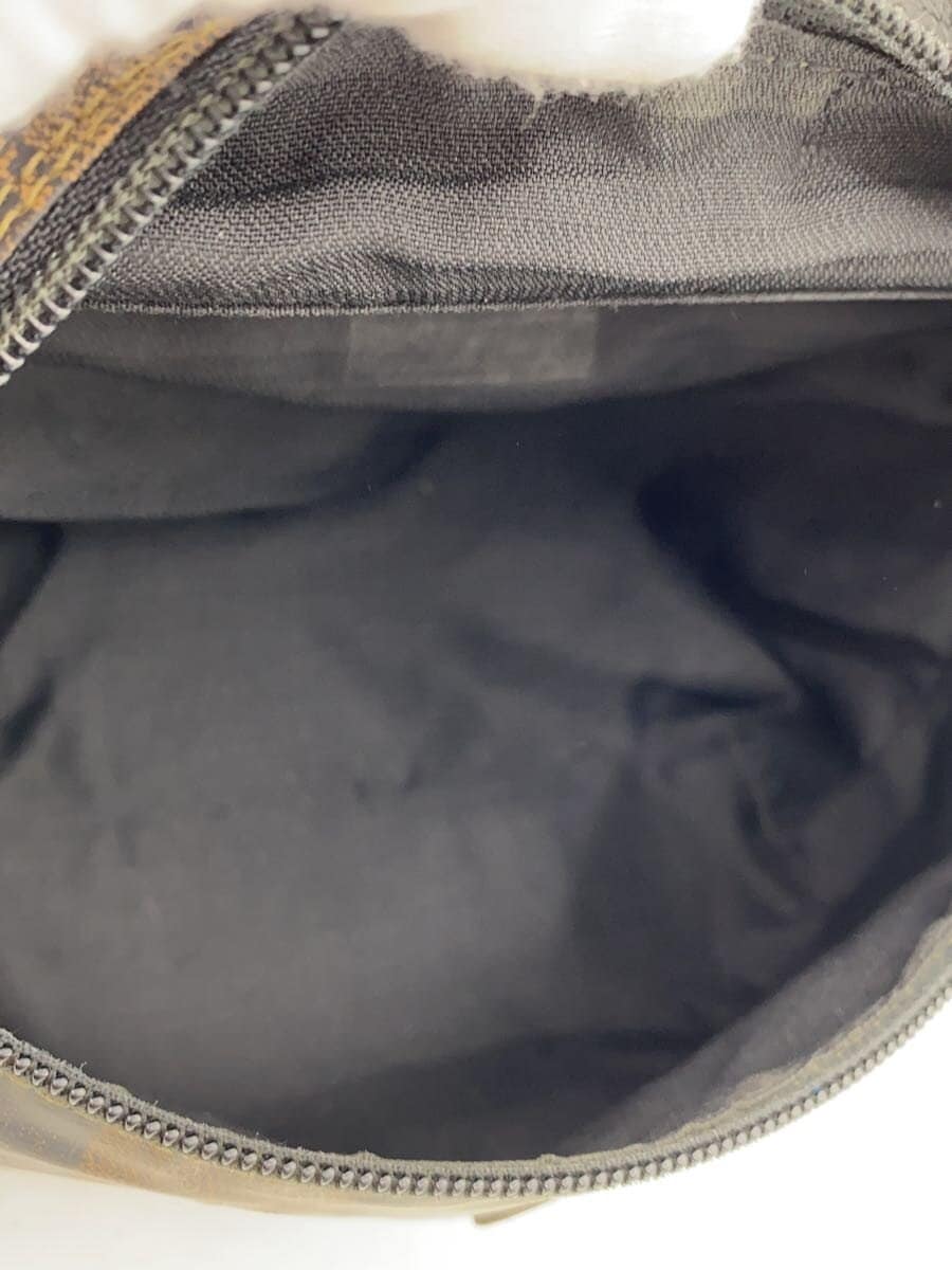 FENDI Shoulder Bag PVC BRW Stripe 6