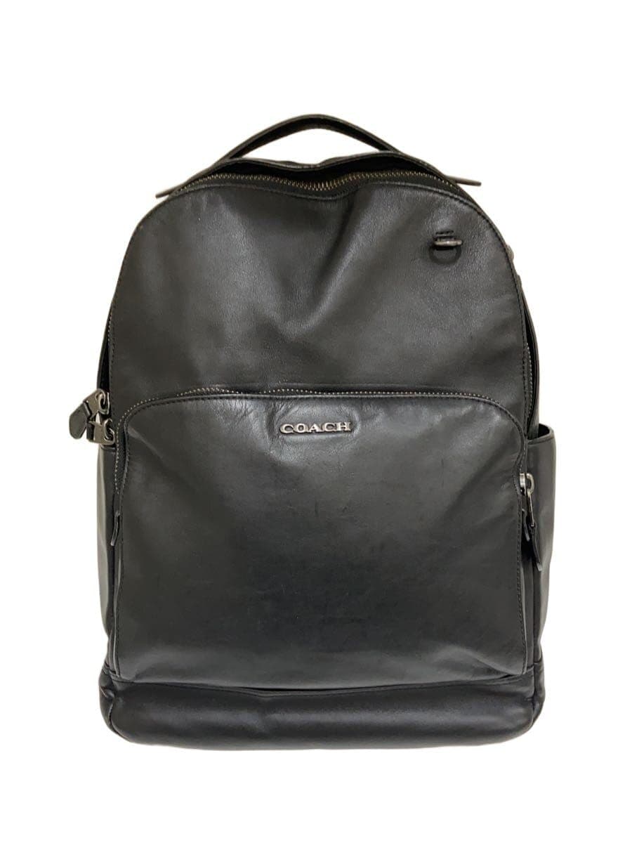 COACH Backpack Leather BLK Solid C2934