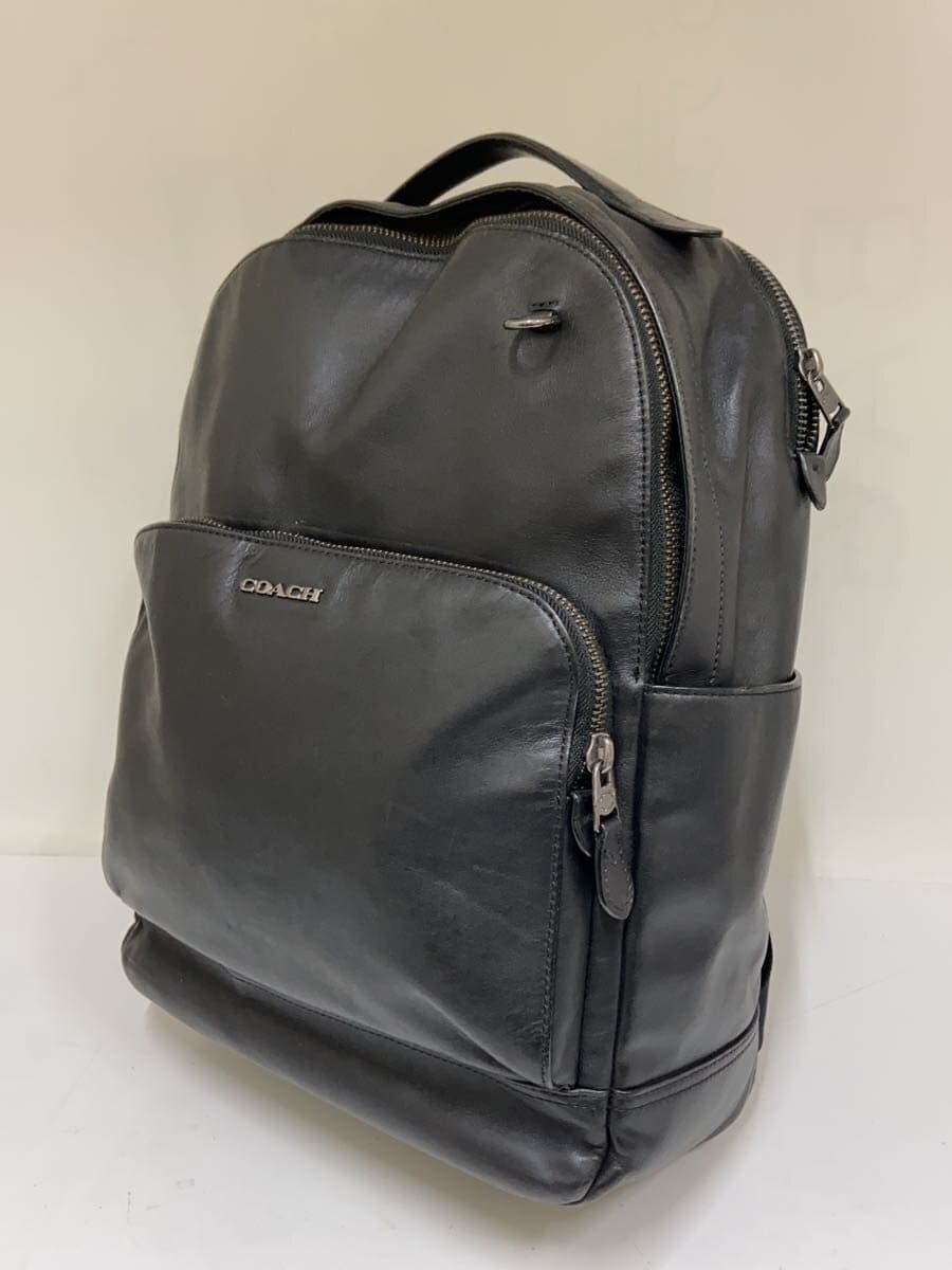 COACH Backpack Leather BLK Solid C2934 2