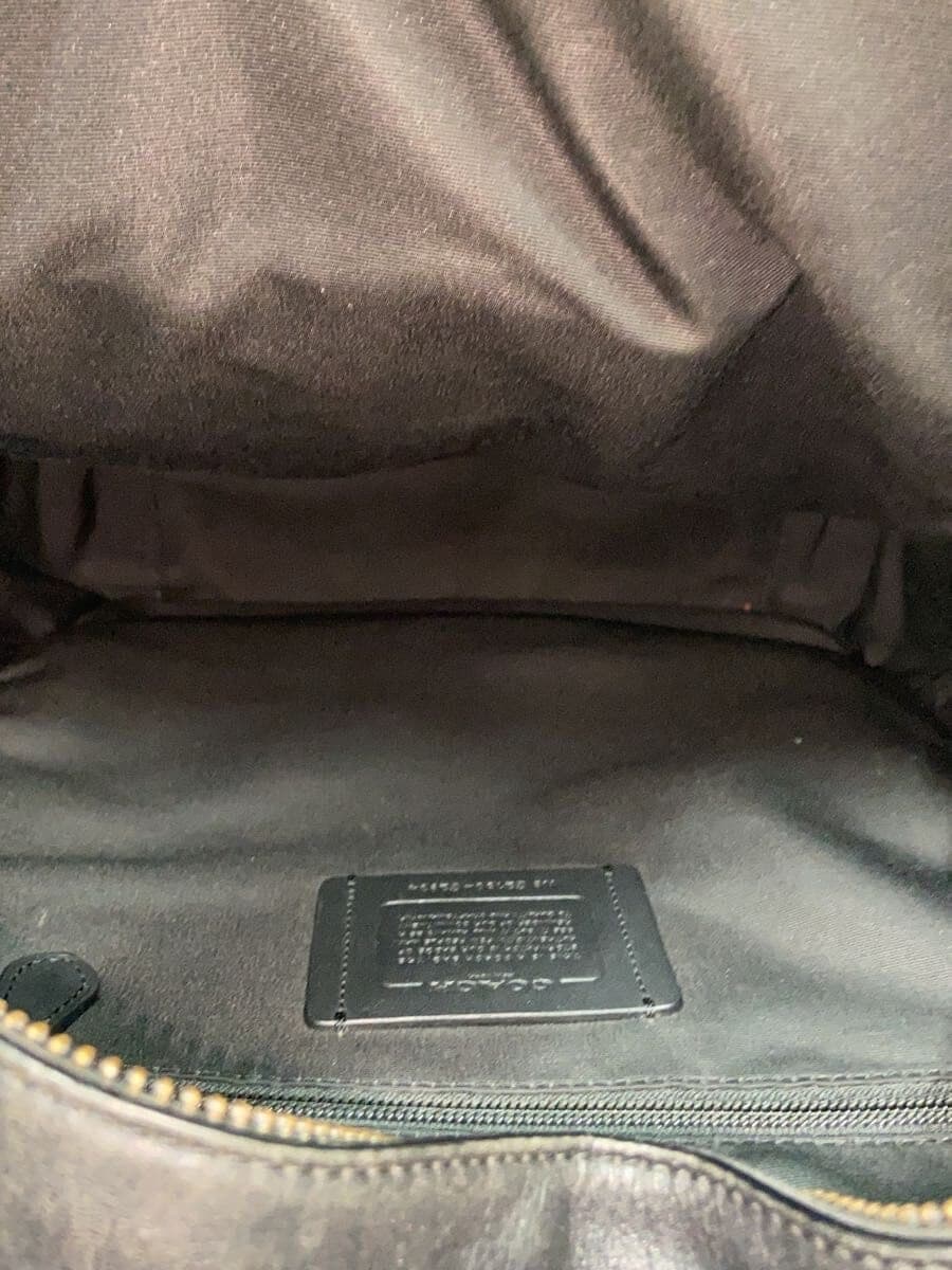 COACH Backpack Leather BLK Solid C2934 6