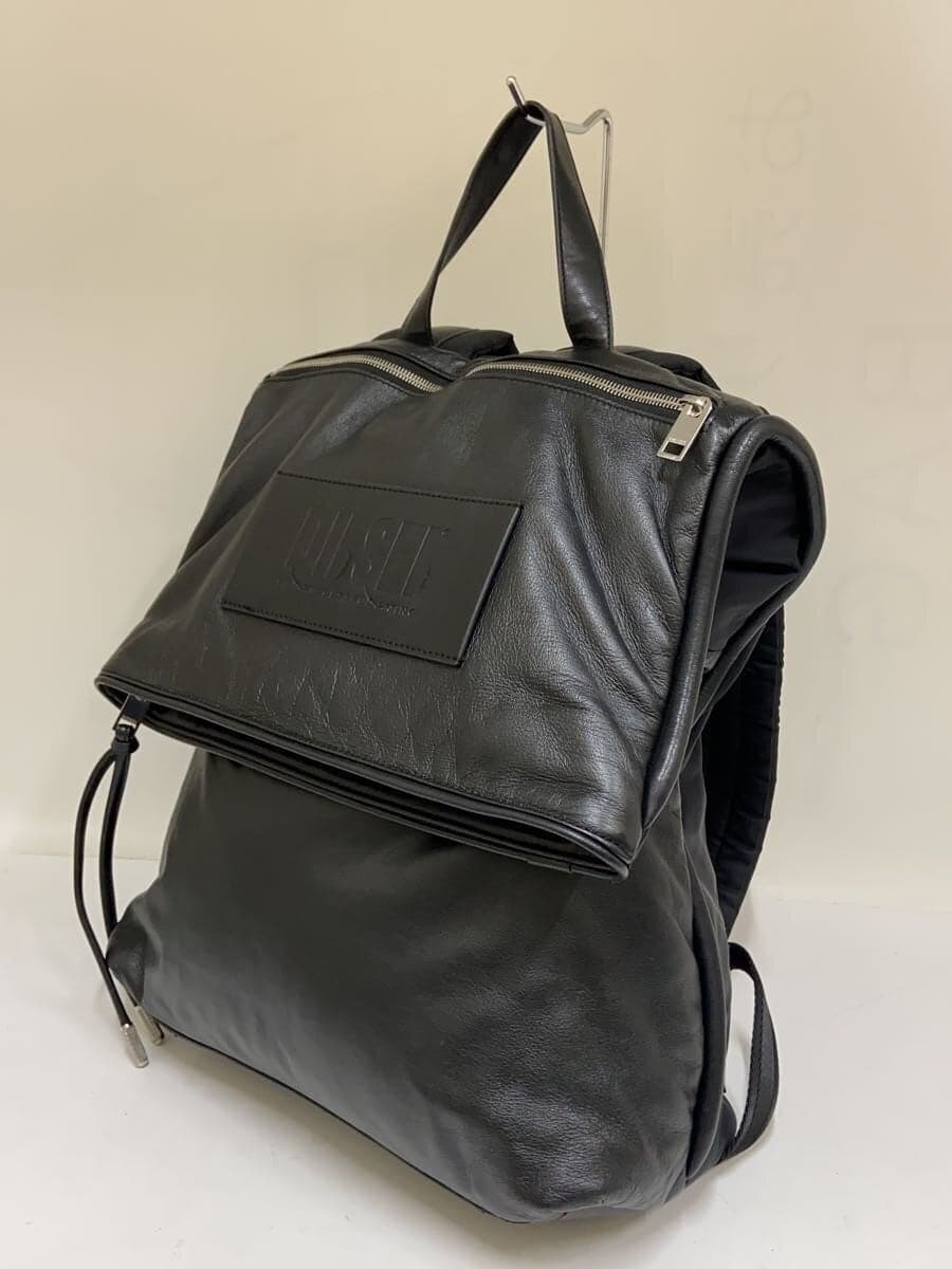DIESEL Backpack Leather BLK 2