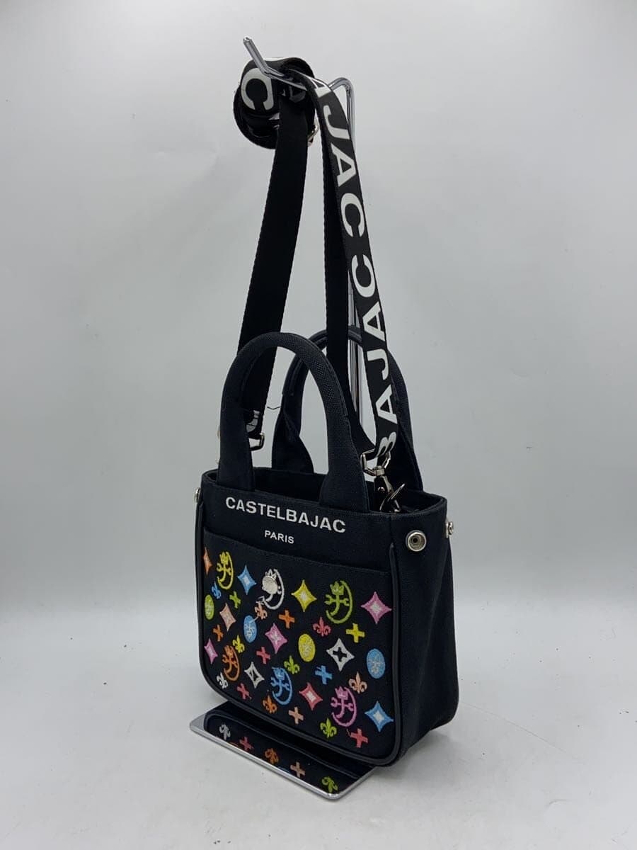 CASTELBAJAC shoulder bag -- BLK all-over pattern 2