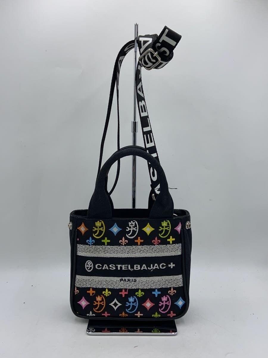 CASTELBAJAC shoulder bag -- BLK all-over pattern 3