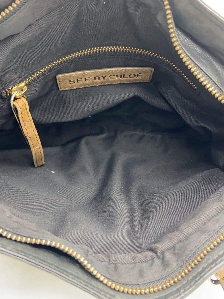 SEE BY CHLOE shoulder bag leather BLK 6