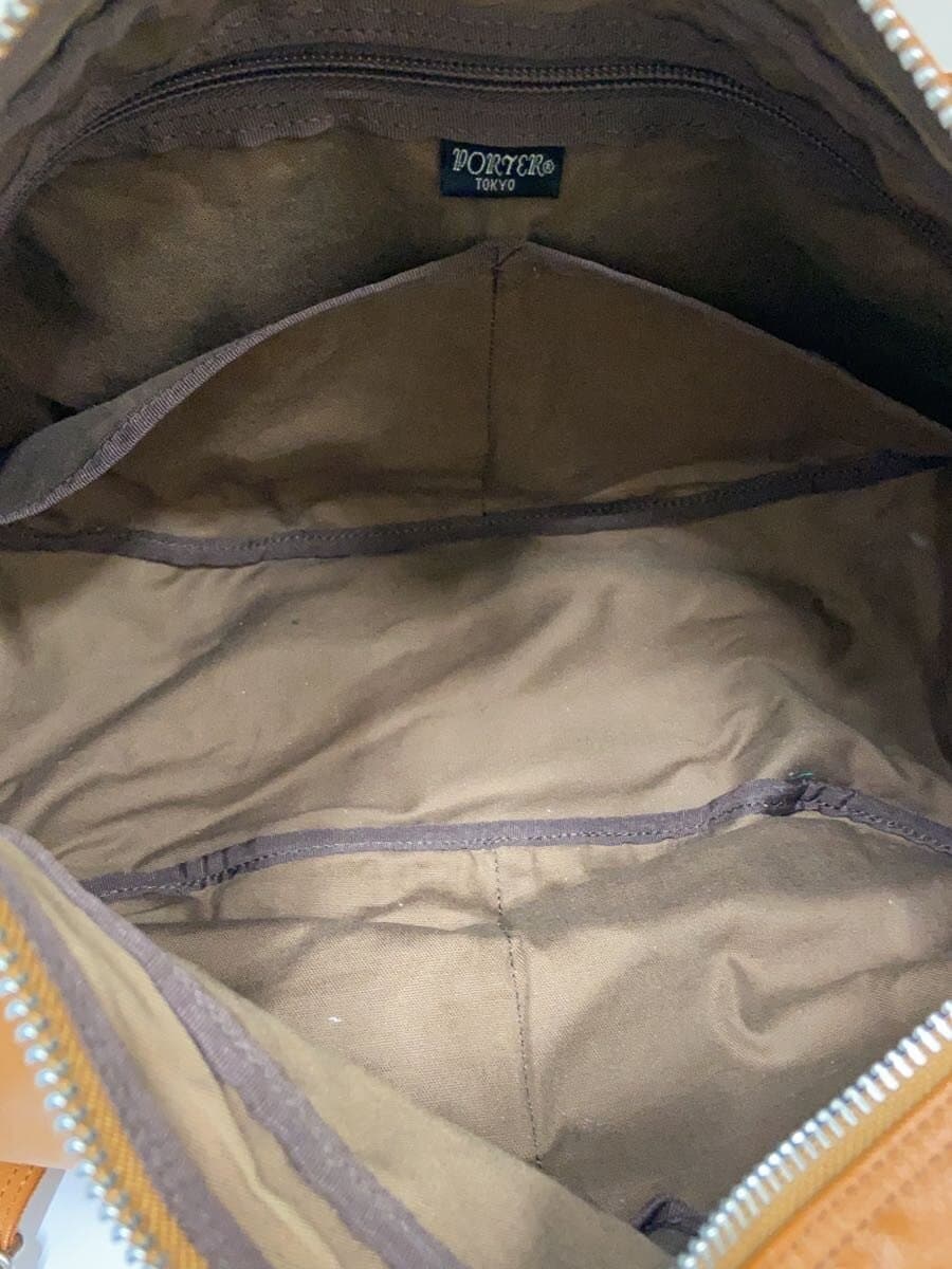 PORTER shoulder bag leather CML plain 6