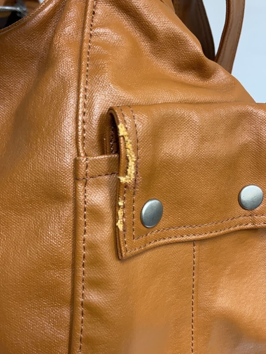 PORTER shoulder bag leather CML plain 7