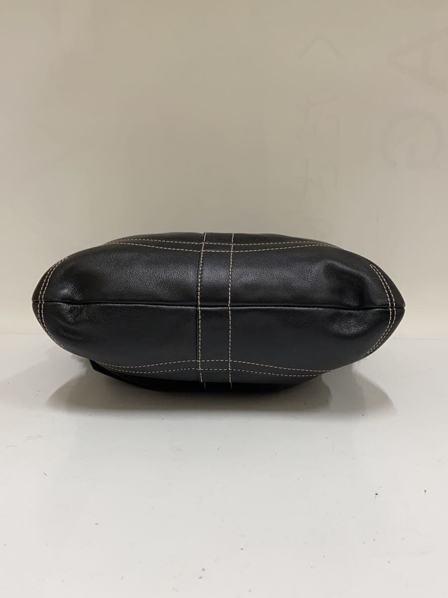 COACH Shoulder Bag Leather Black 1452 4