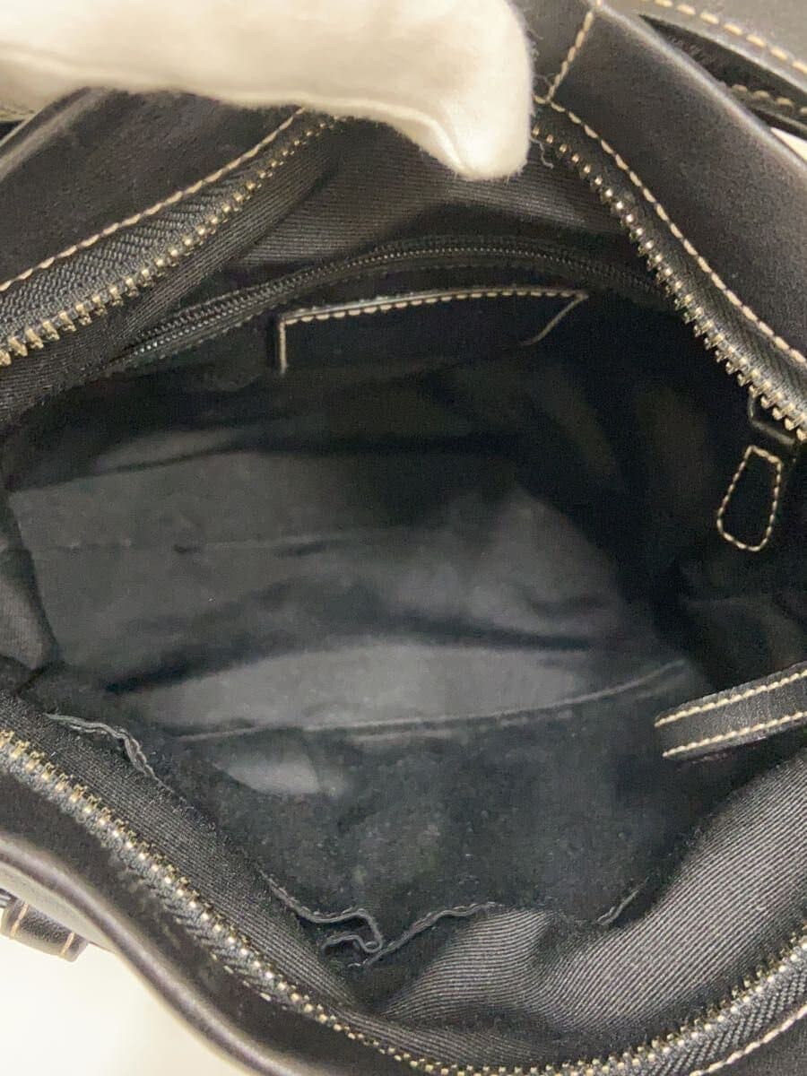 COACH Shoulder Bag Leather Black 1452 6