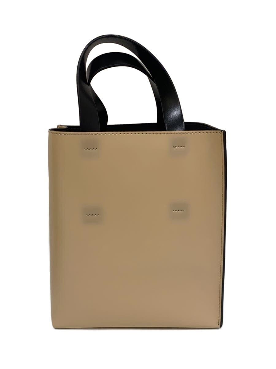 MARNI2-Way MUSEO Tote Bag Leather BLK SHMP0039Y3 3