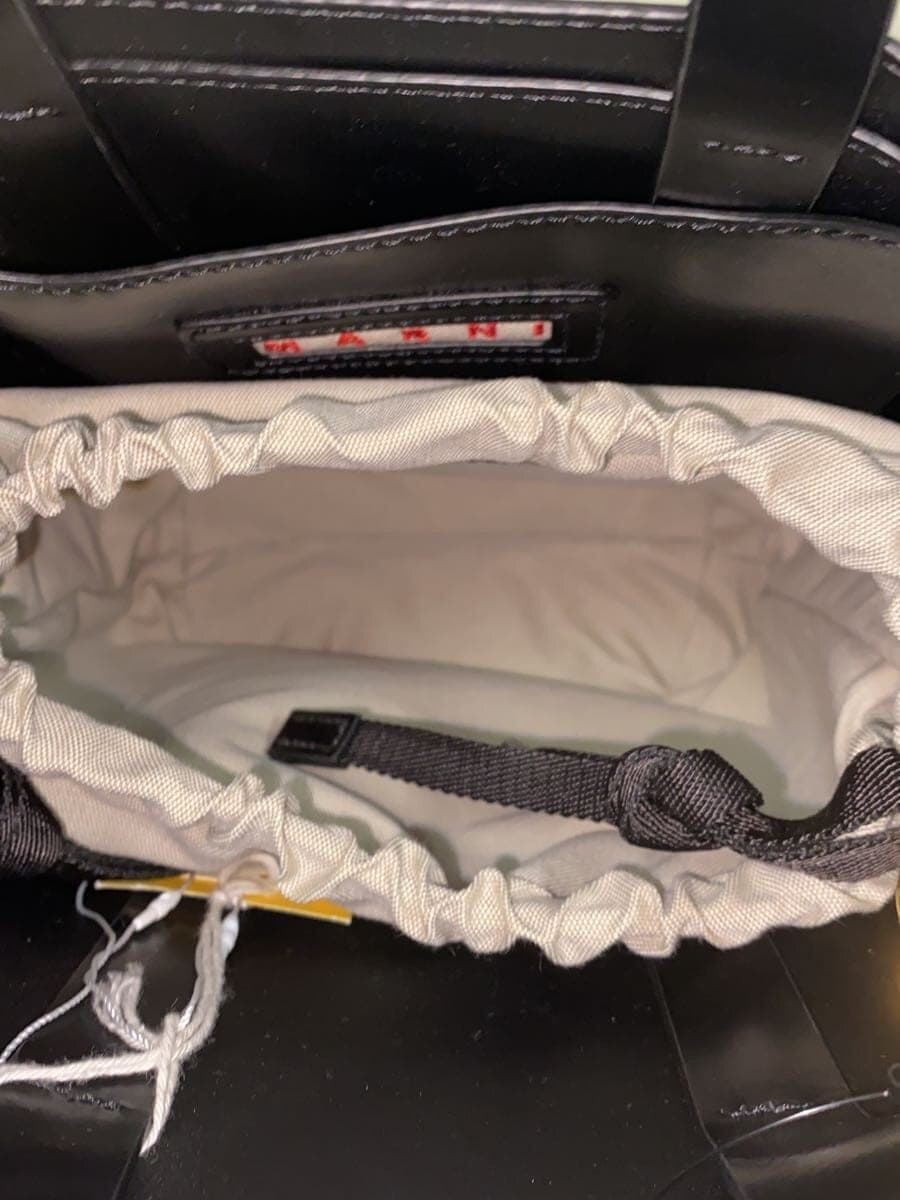 MARNI2-Way MUSEO Tote Bag Leather BLK SHMP0039Y3 6