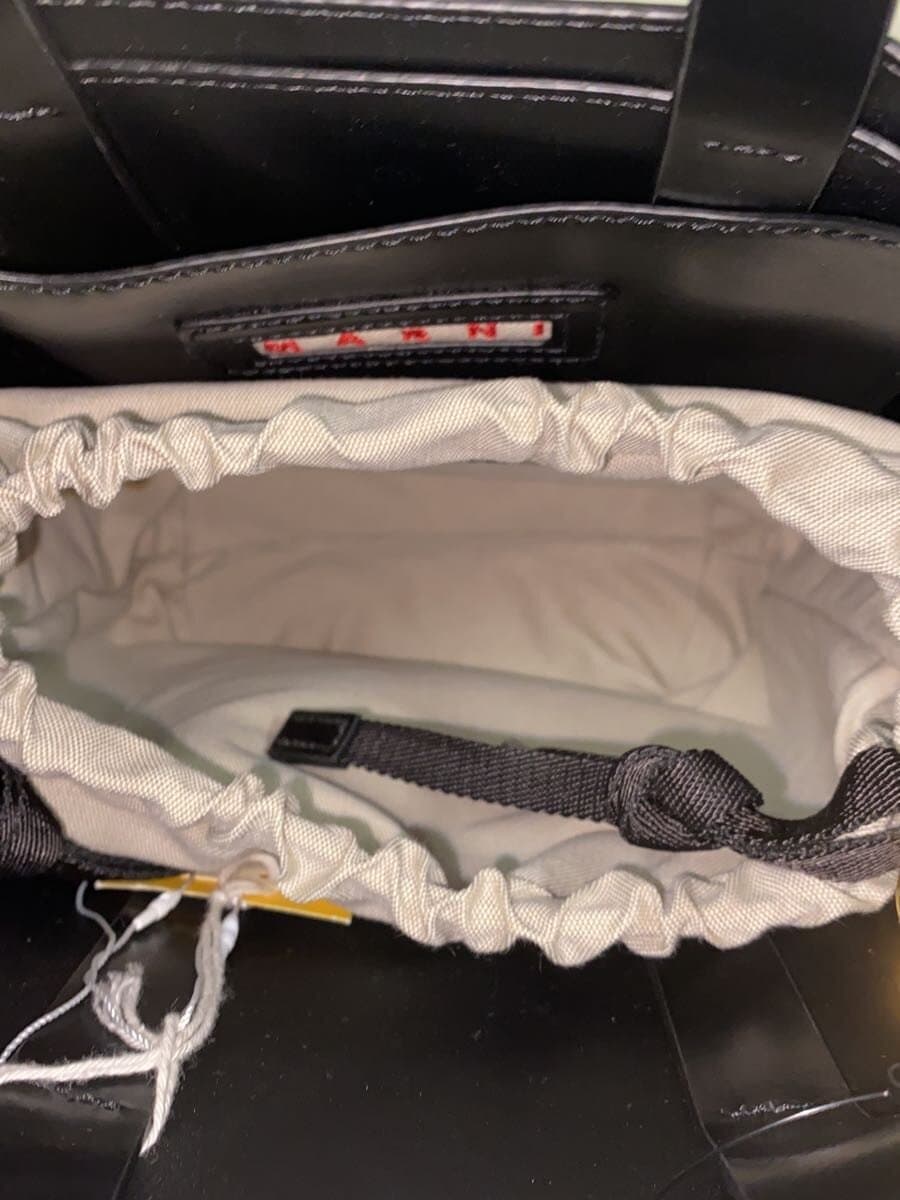 MARNI2-Way MUSEO Tote Bag Leather BLK SHMP0039Y3 6