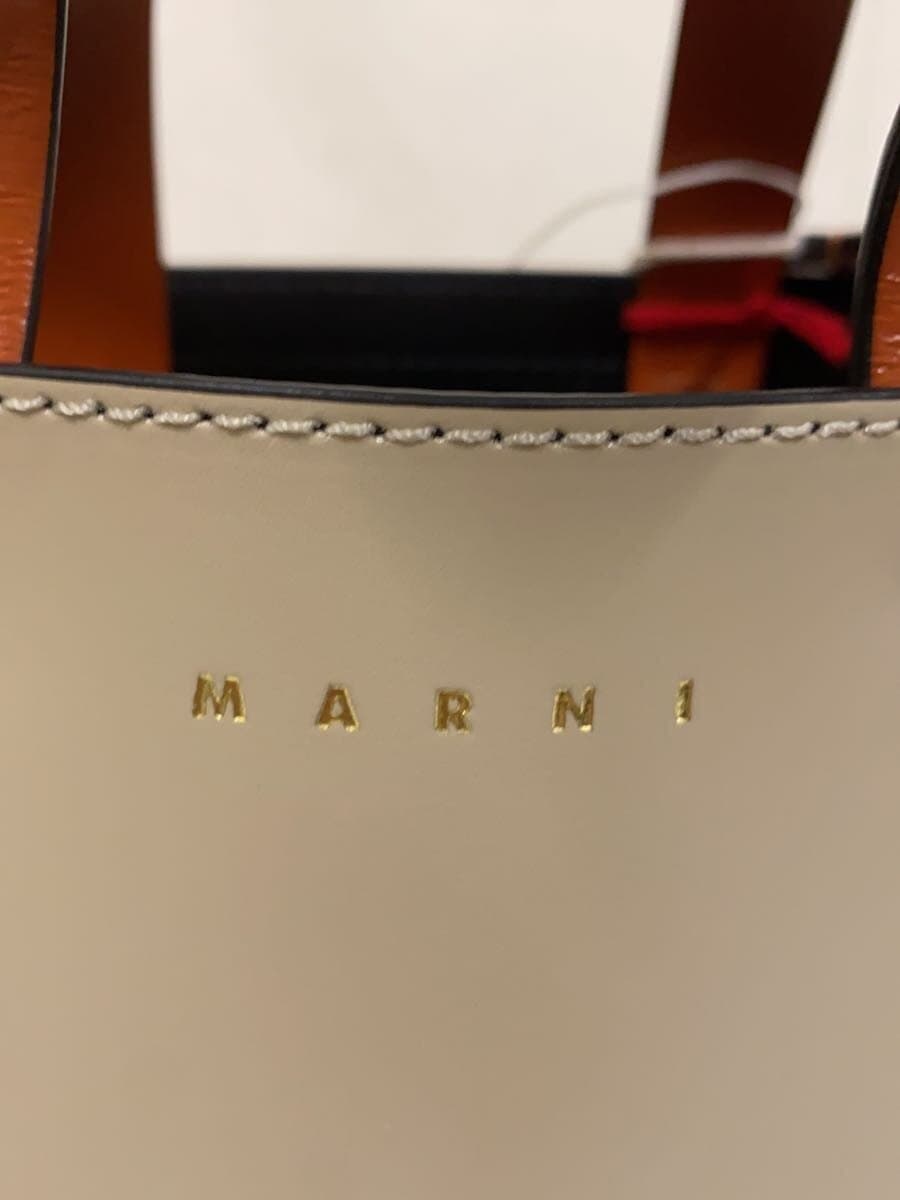 MARNI2-Way MUSEO Tote Bag Leather BEG SHMP0039Y0 5