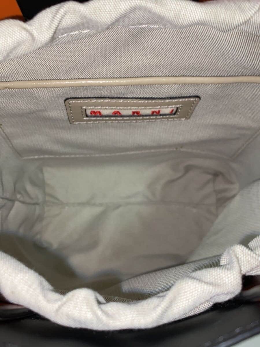 MARNI2-Way MUSEO Tote Bag Leather BEG SHMP0039Y0 6