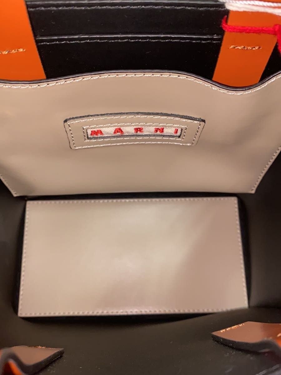 MARNI2-Way MUSEO Tote Bag Leather BEG SHMP0039Y0 7