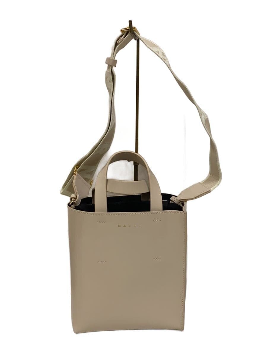 MARNI2-Way MUSEO Tote Bag Leather IVO SHMP0039U1