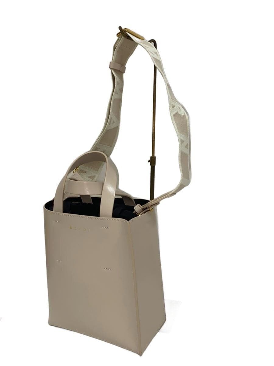 MARNI2-Way MUSEO Tote Bag Leather IVO SHMP0039U1 2