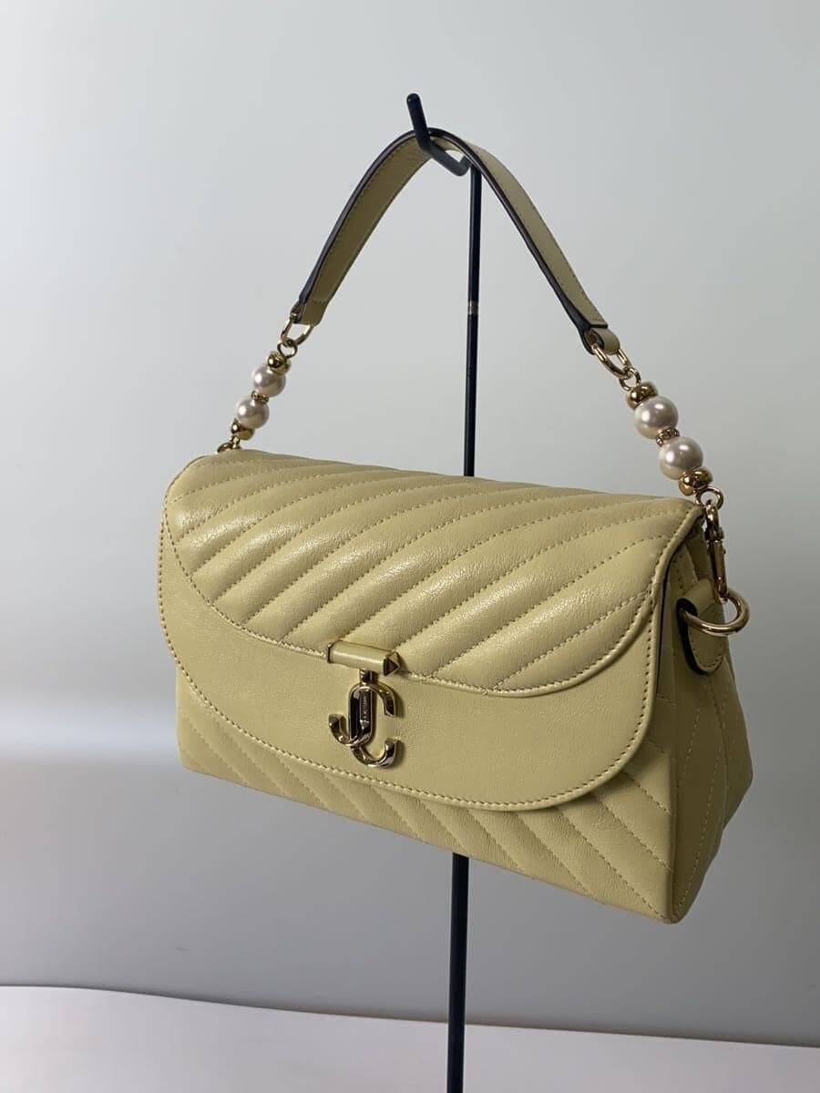 JIMMY CHOO Shoulder Bag Leather CRM Solid 2