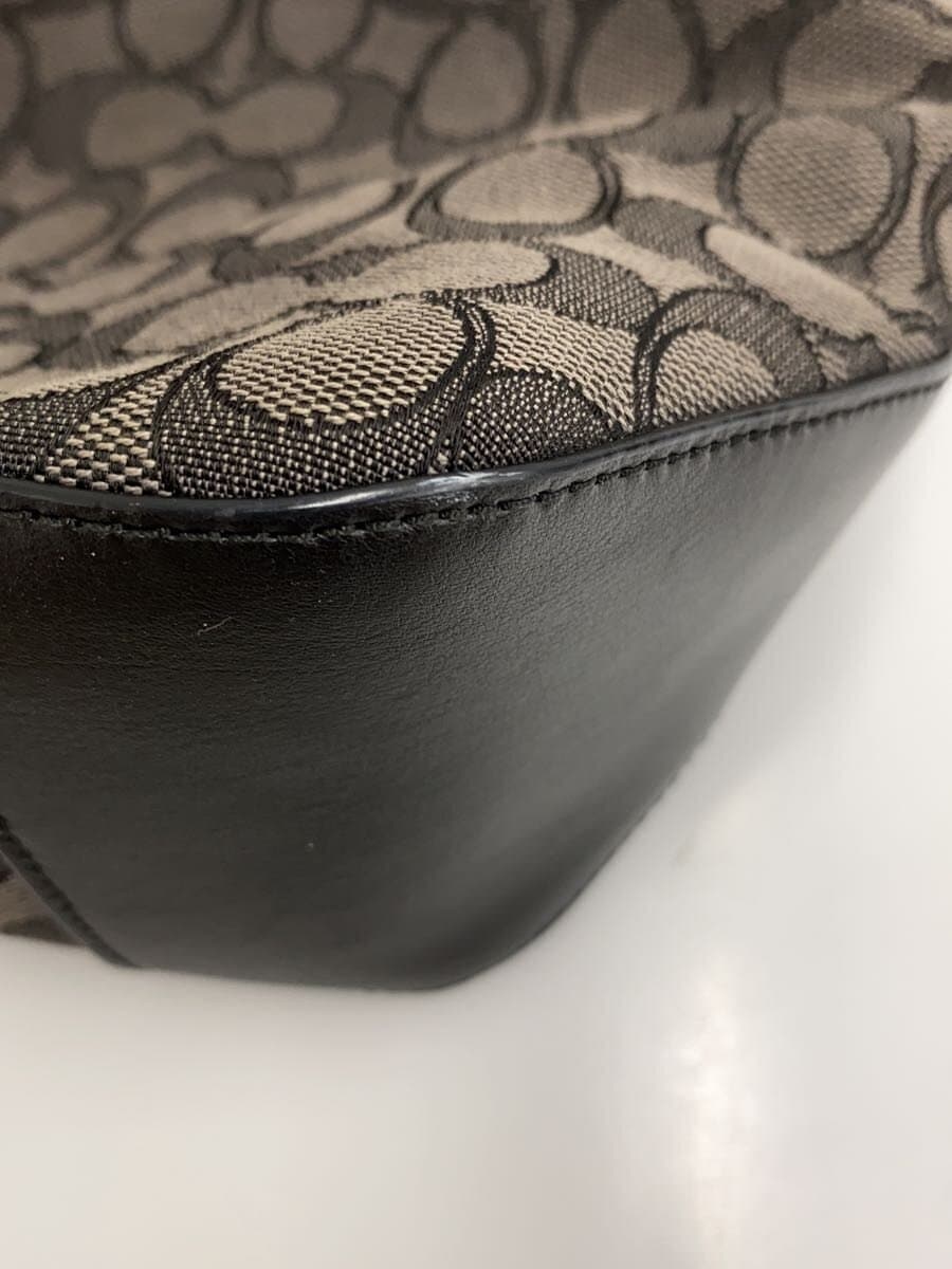 COACH Shoulder Bag Canvas BLK F58282 7