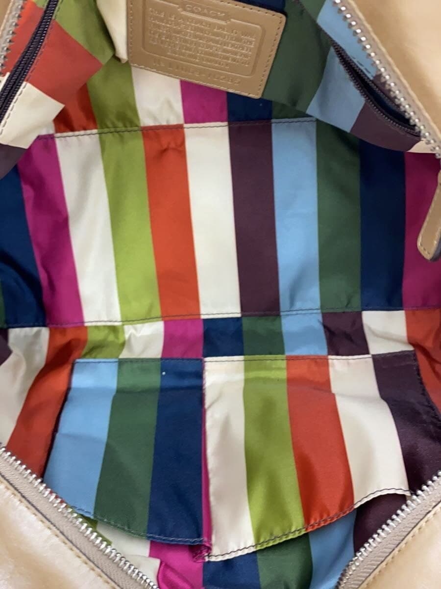 COACH Leather Rocker _Poppy _Camel CML Solid 6