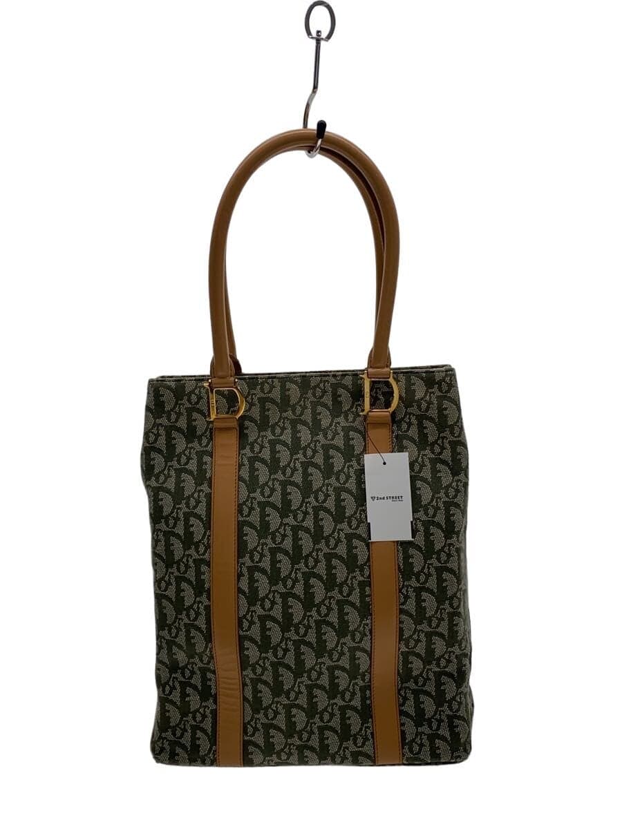 Christian Dior tote bag canvas KHK monogram