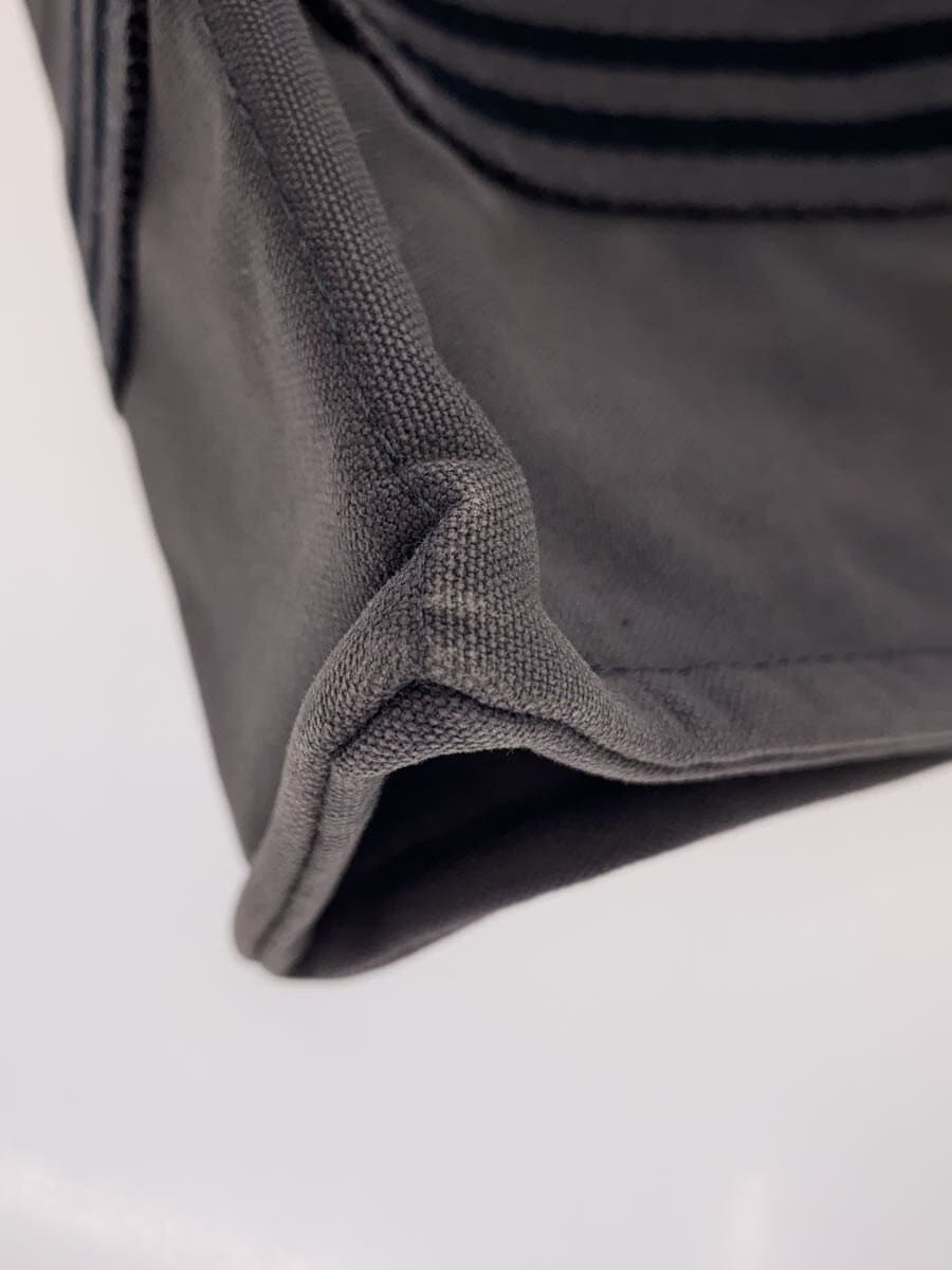 HERMES Handbag Canvas GRY Solid 7