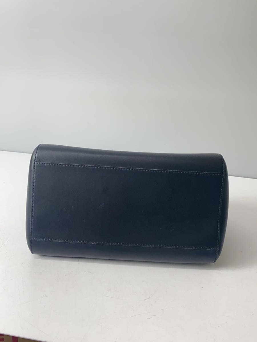 EMPORIO ARMANI Handbag Leather BLK Solid 4