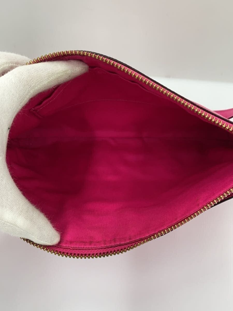 COACH shoulder bag leather PNK plain 6