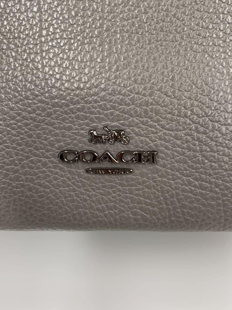 COACH Handbag_All Leather Leather GRY 67710 5