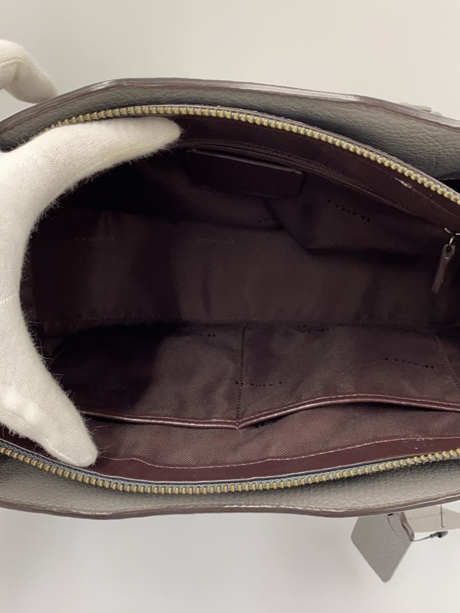 COACH Handbag_All Leather Leather GRY 67710 6