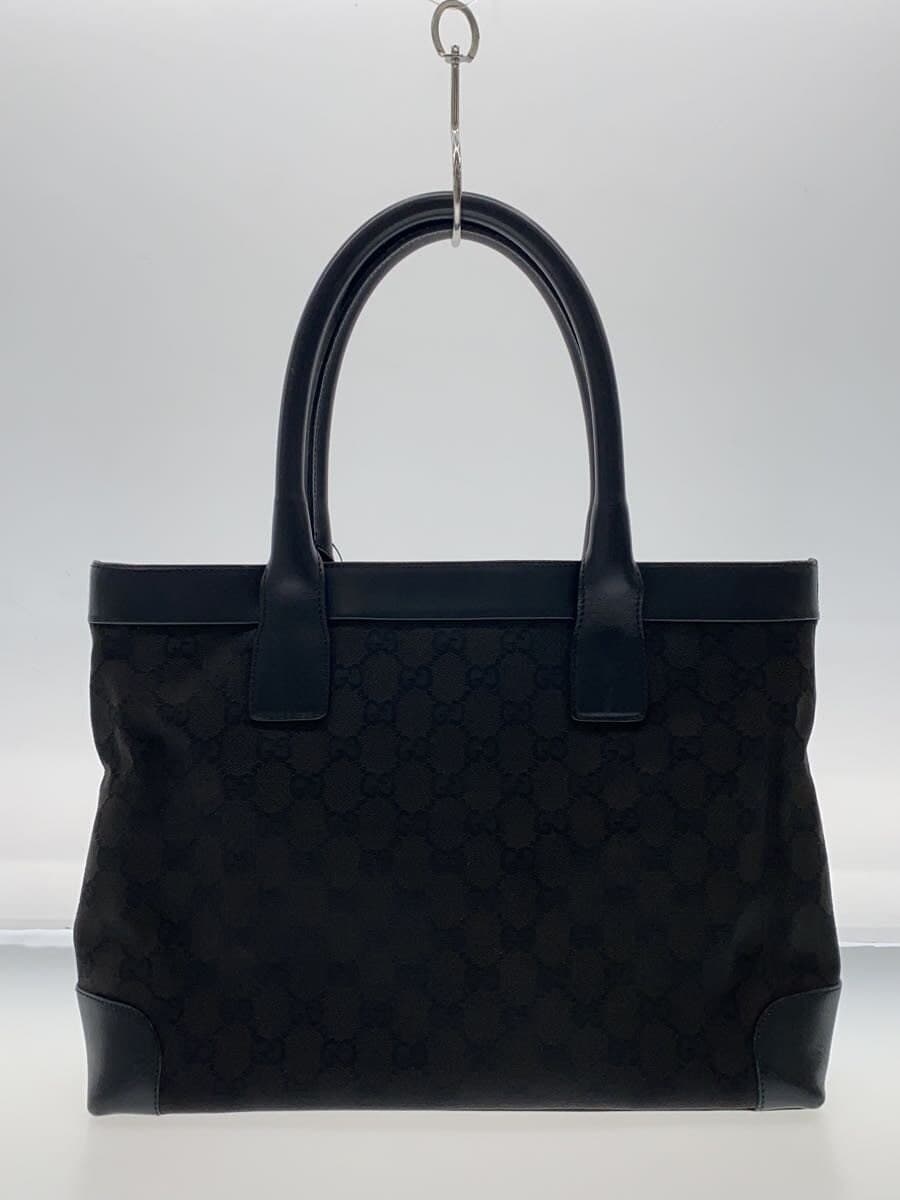 GUCCI Tote Bag_GG Canvas Canvas BLK 002･1119 3