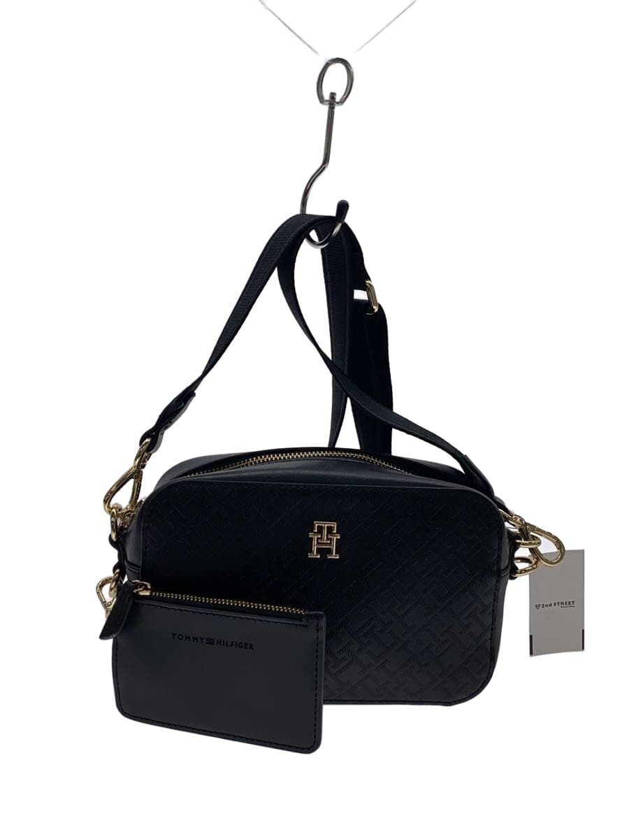 TOMMY HILFIGER shoulder bag -- BLK all-over pattern