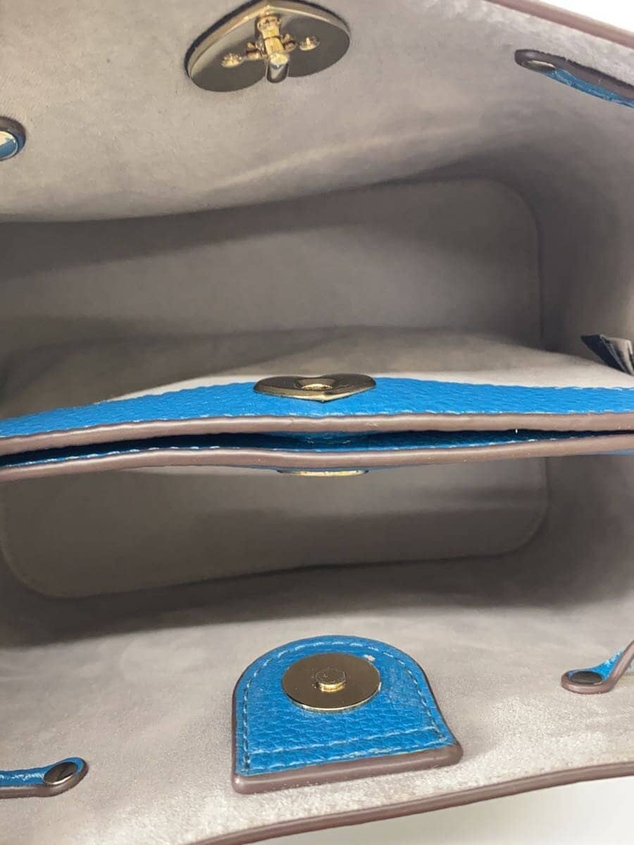 Kate Spade New York shoulder bag leather blue solid WKRU7063 6