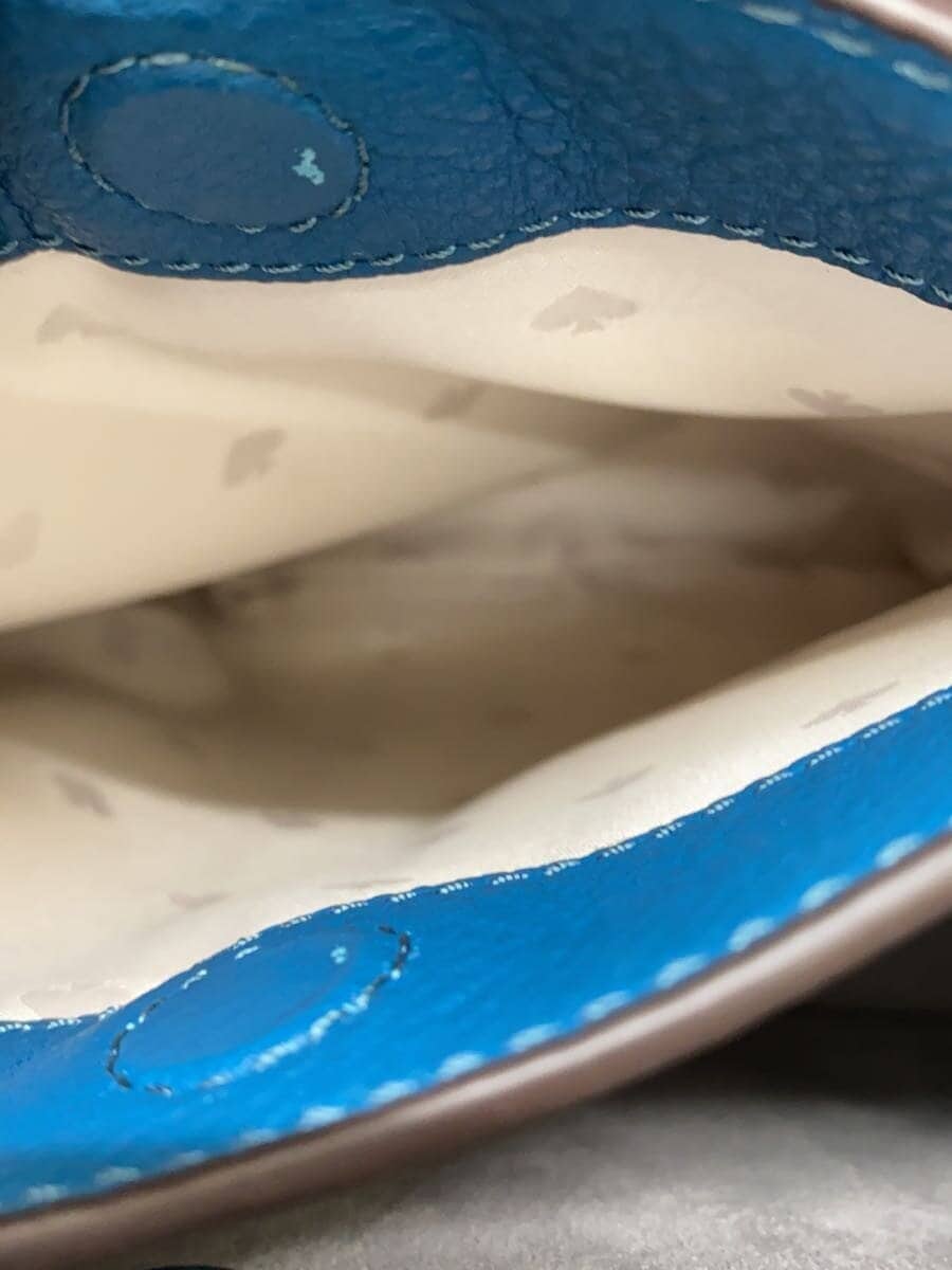 Kate Spade New York shoulder bag leather blue solid WKRU7063 7