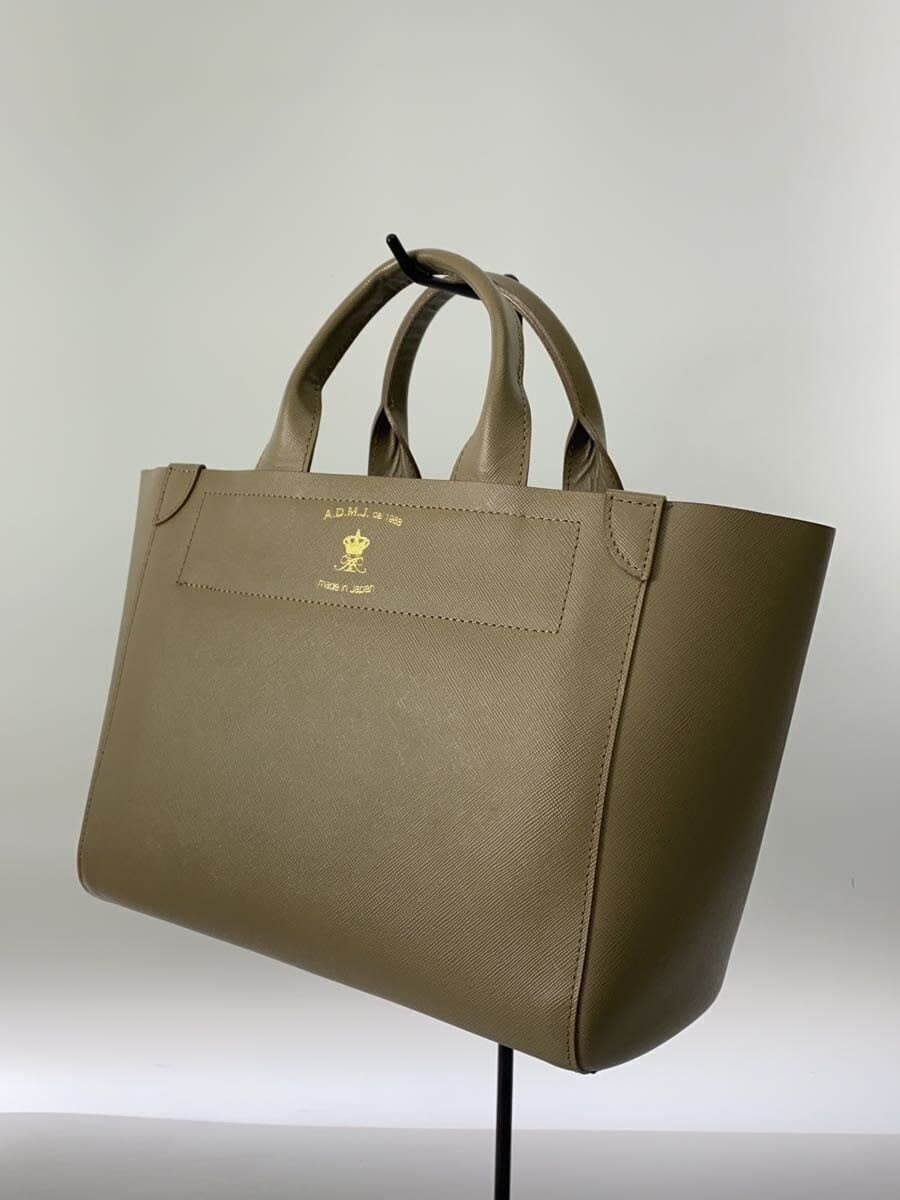 A.D.M.J. handbag leather KHK 2