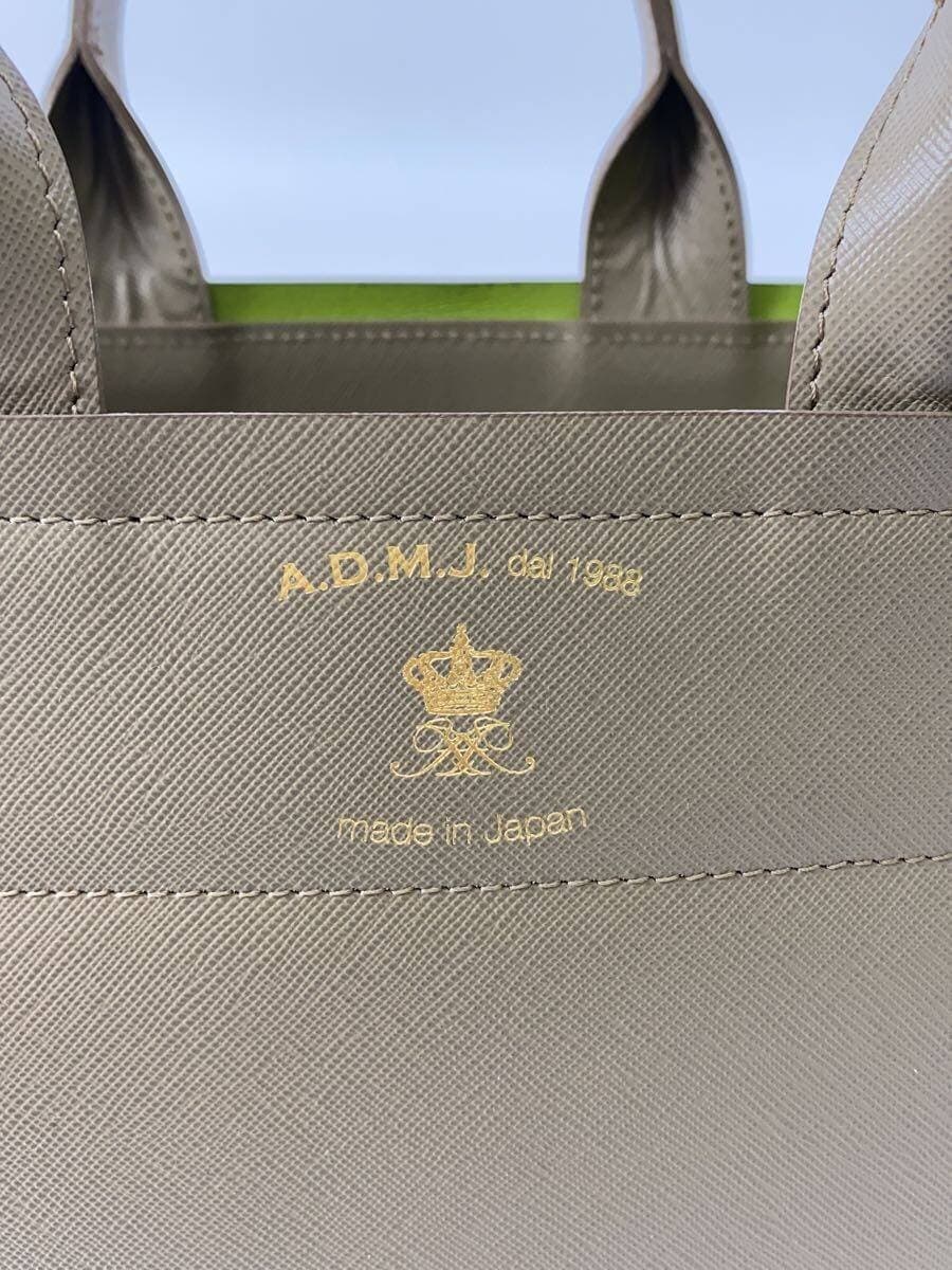 A.D.M.J. handbag leather KHK 5