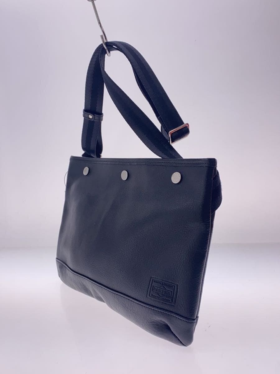 PORTER Shoulder Bag Leather Black 2