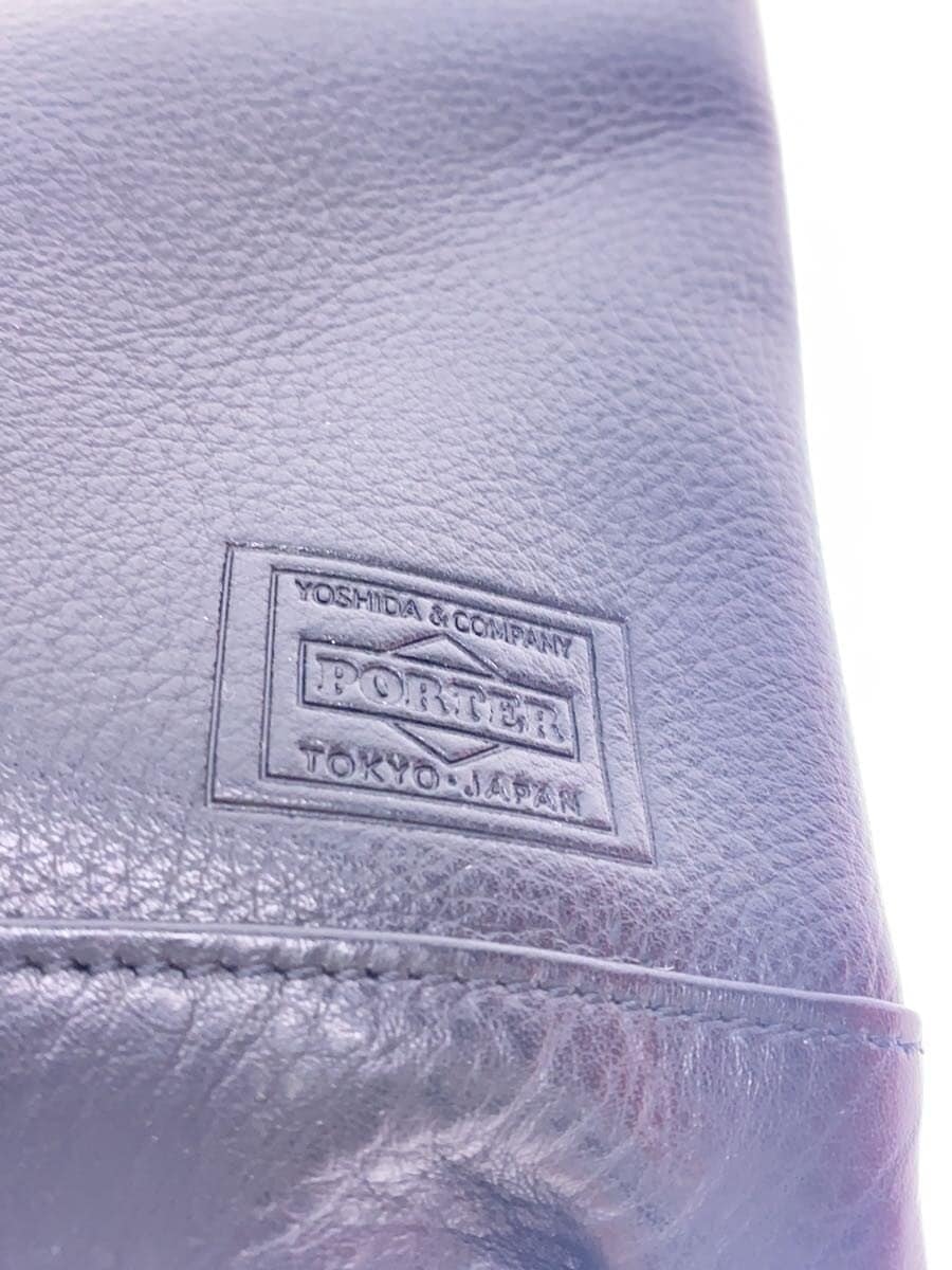 PORTER Shoulder Bag Leather Black 5