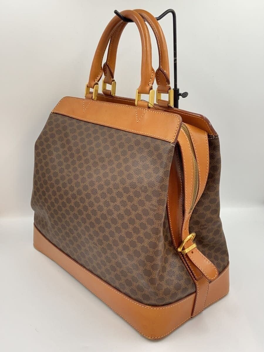 CELINE Handbag PVC Brown All-over Print 2