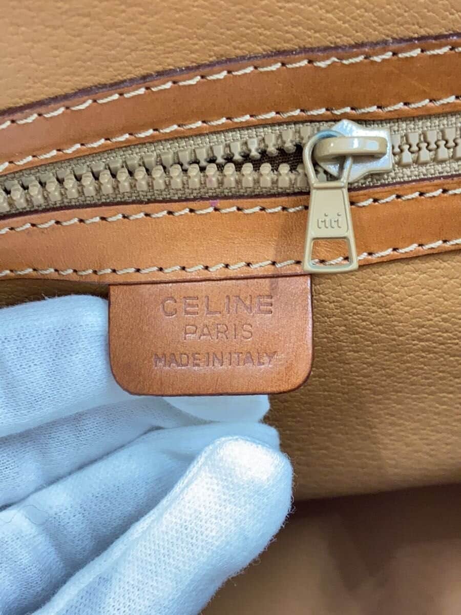 CELINE Handbag PVC Brown All-over Print 5