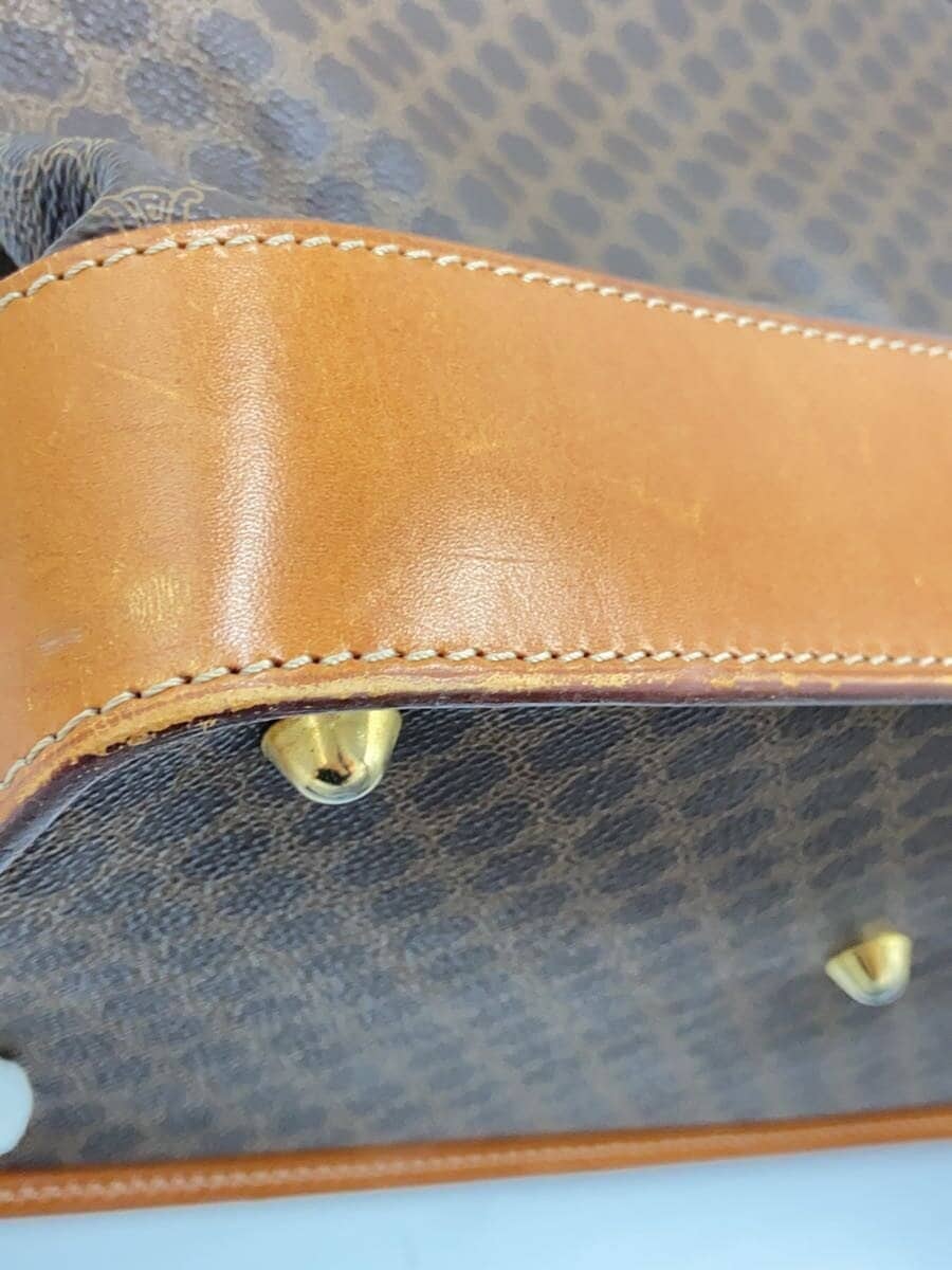 CELINE Handbag PVC Brown All-over Print 7