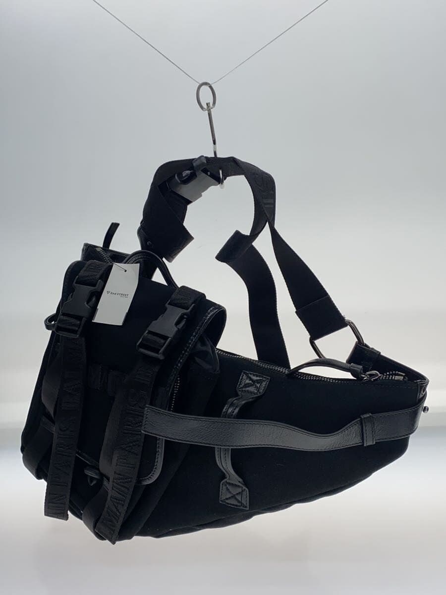 BALMAIN Shoulder Bag Canvas Black 2