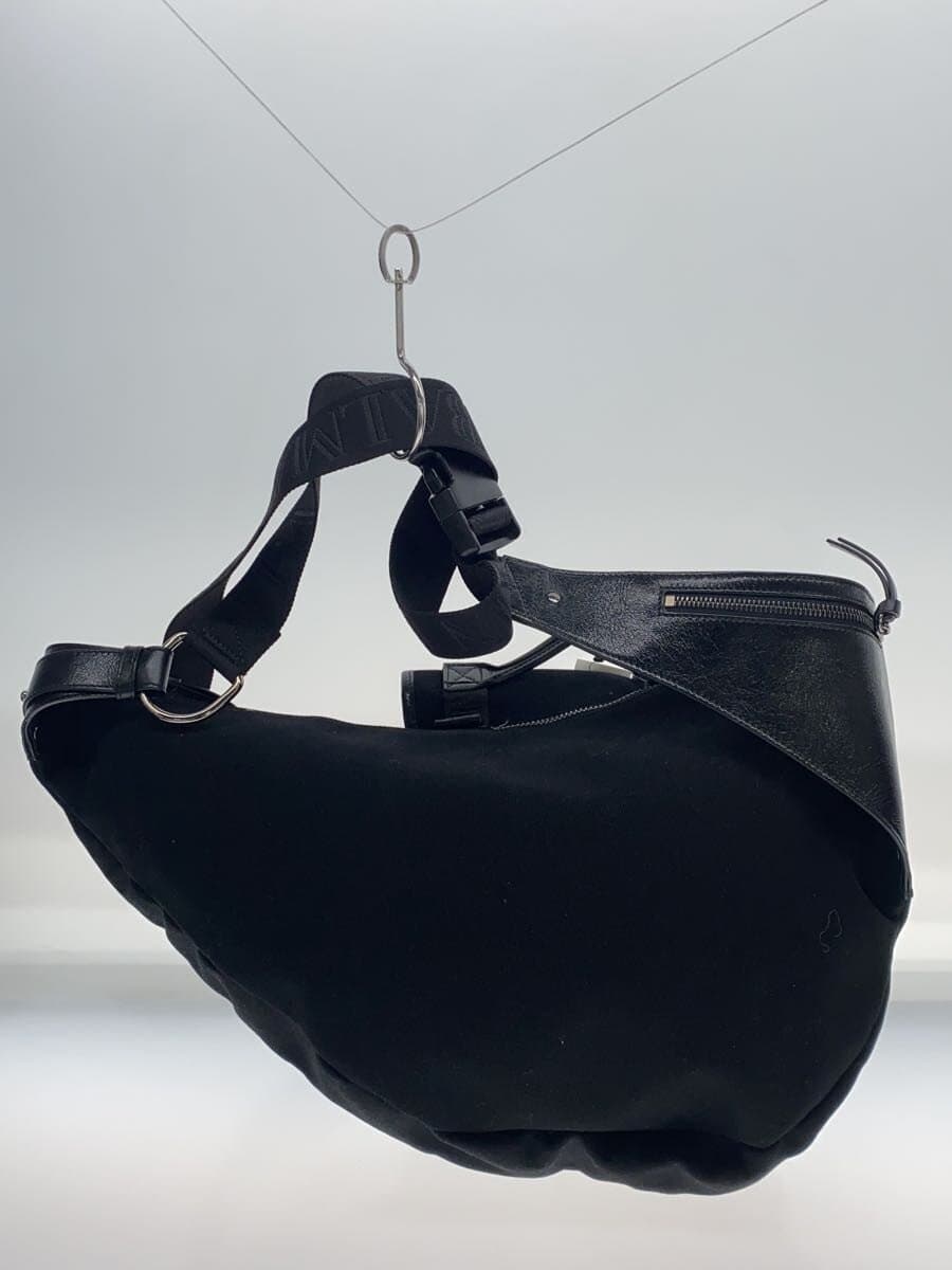 BALMAIN Shoulder Bag Canvas Black 3