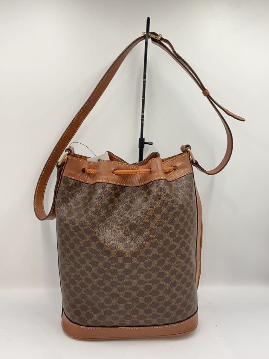 CELINE Shoulder Bag Brown All-over Print 3