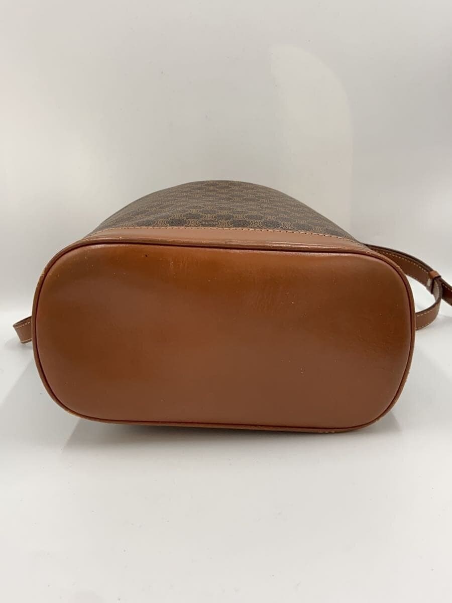 CELINE Shoulder Bag Brown All-over Print 4